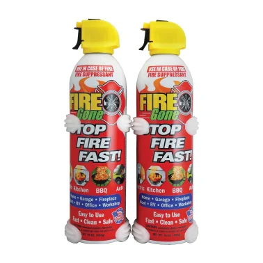 Fire Gone® Fire Suppressant, 2 Pack with Bracket