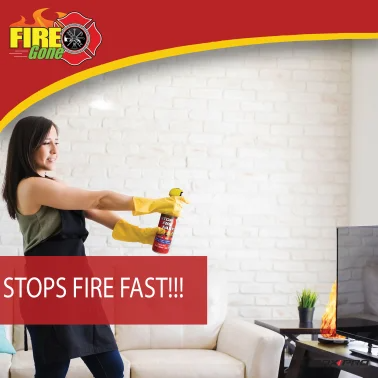 Fire Gone® Fire Suppressant, 2 Pack with Bracket
